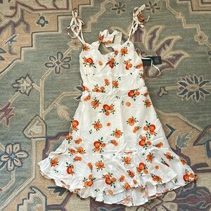 Orange Backless Sundress